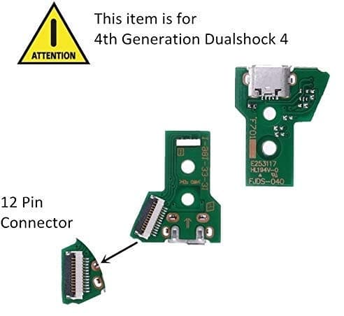 PS4 12 Pin USB Charging Port Socket Board JDS-040 for PS4 Controller