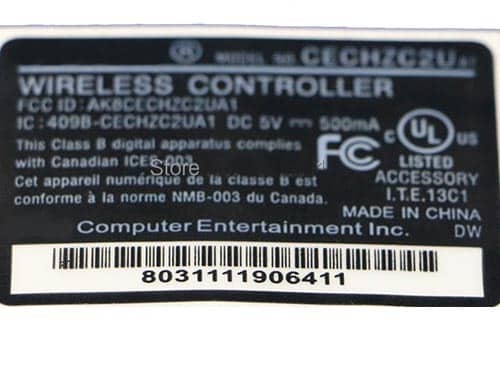 PS3 CONTROLLER BACK HOUSING SHELL STICKER