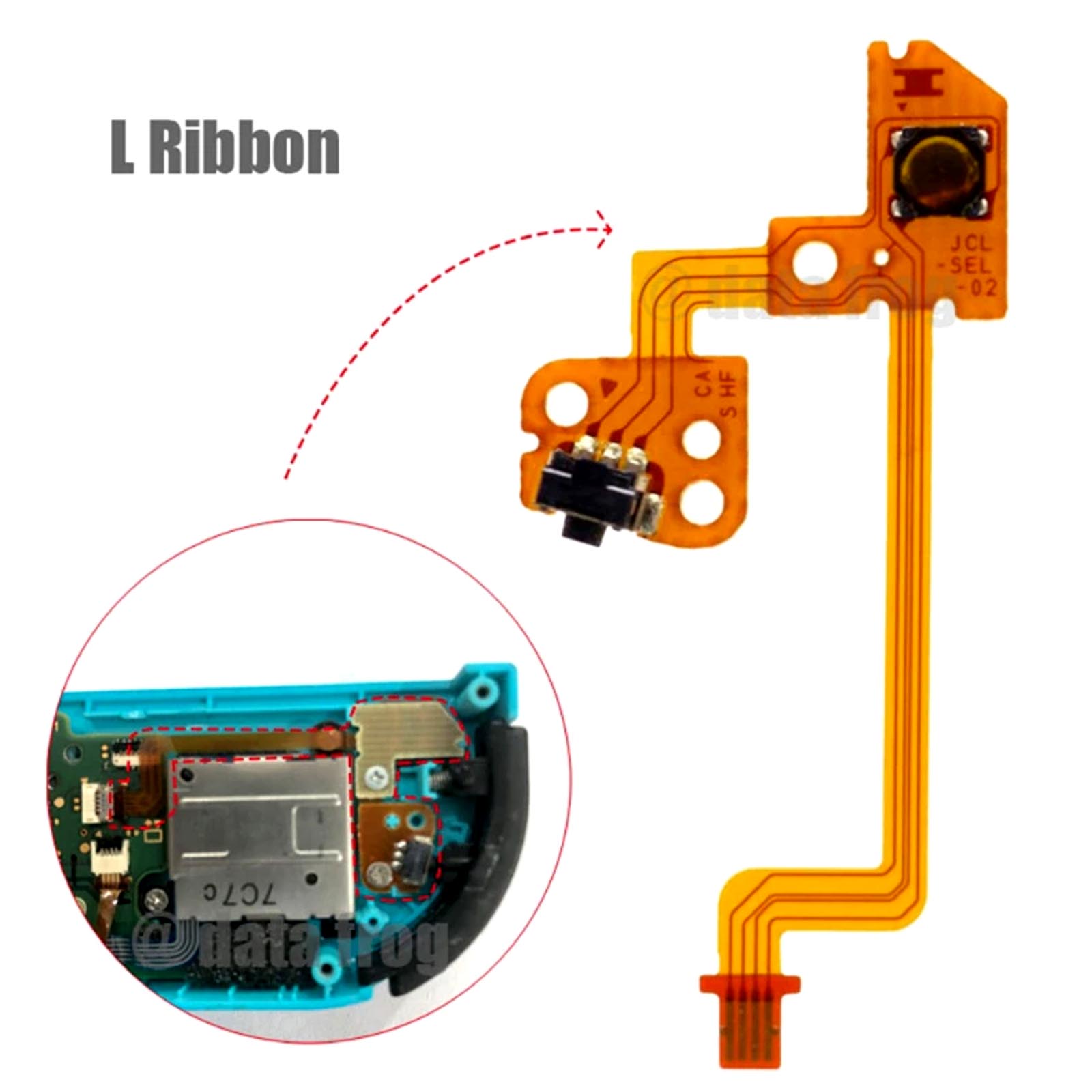Nintendo Switch JoyCon Replacement L Button Key Ribbon Flex Cable