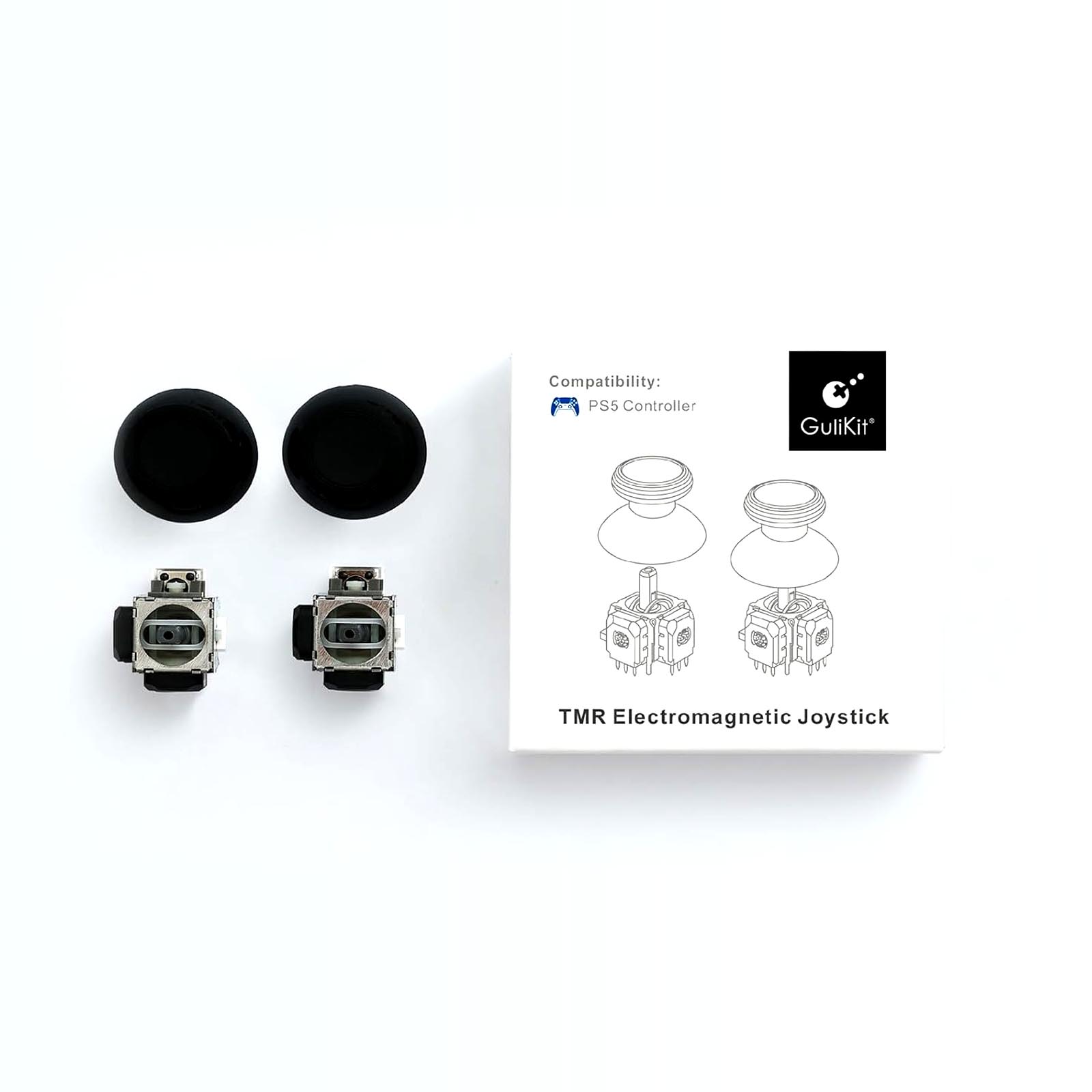 GuliKit TMR Magnetic Joystick Replacement Kit for PS5 Controller